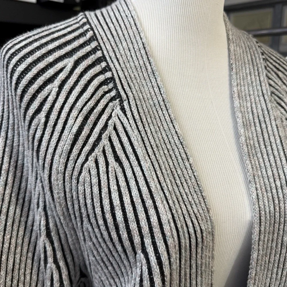 Lululemon Size-8 Women's  Open Front Cotton-Cashmere Sweater Wrap Cardigan